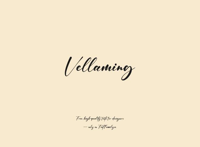 Vellaming Font