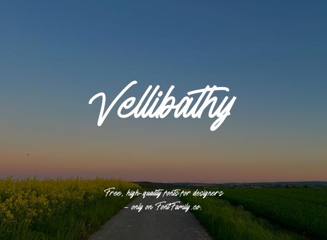 Vellibathy Font