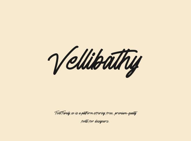 Vellibathy Font