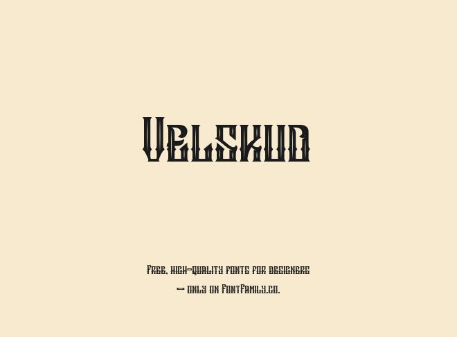 Velskud Font