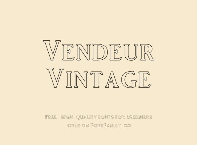 Vendeur Vintage Font