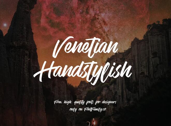 Venetian Handstylish Font