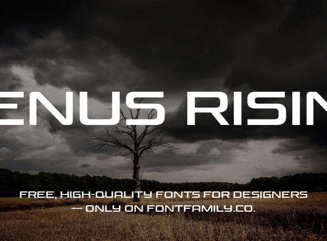 Venus Rising Font