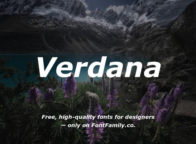 Verdana Font