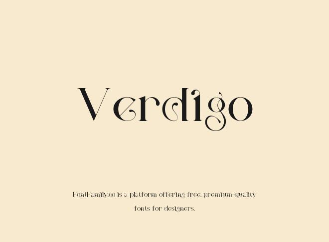 Verdigo Font