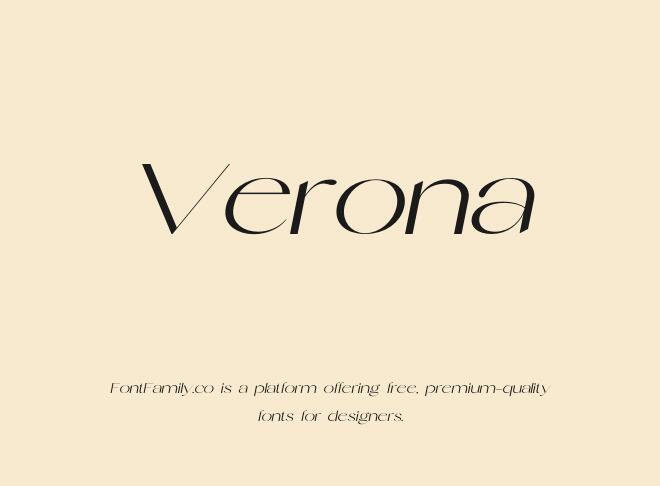 Verona Font