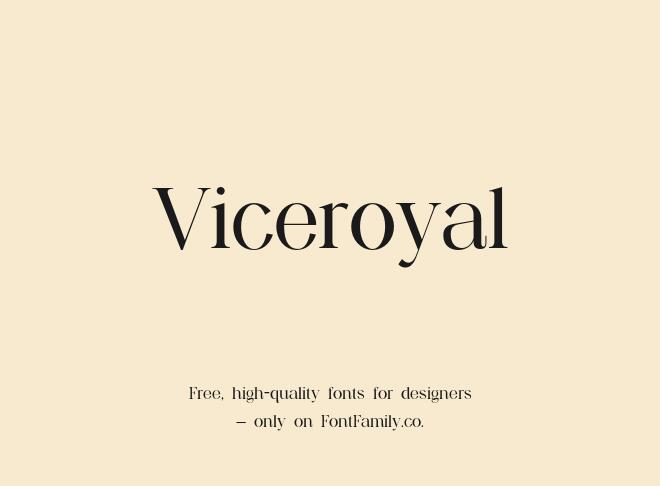 Viceroyal Font