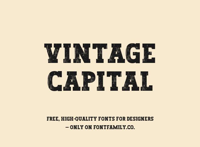 Vintage Capital Font