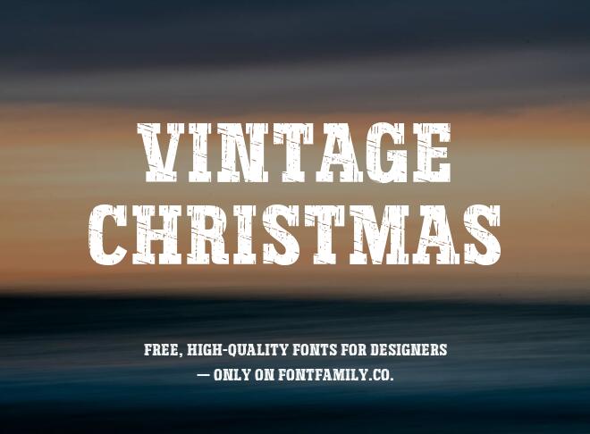 Vintage Christmas Font