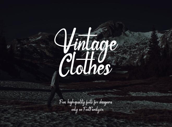 Vintage Clothes Font