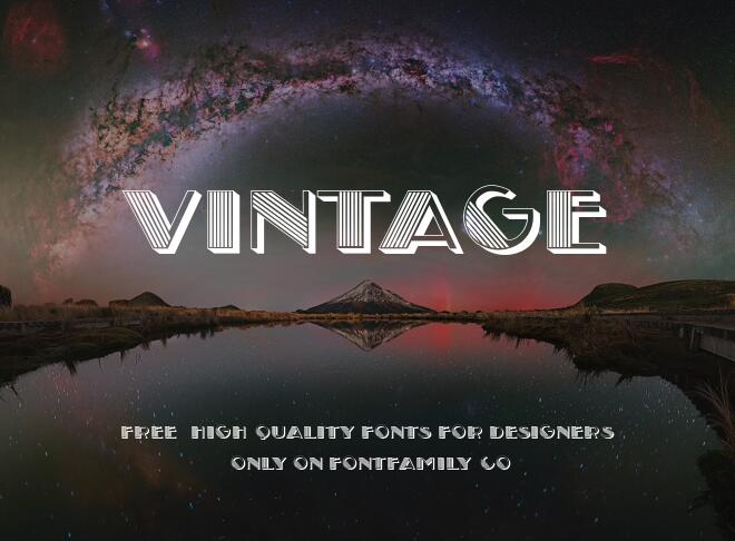 Vintage Font