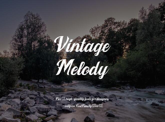 Vintage Melody Font