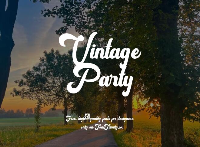 Vintage Party Font