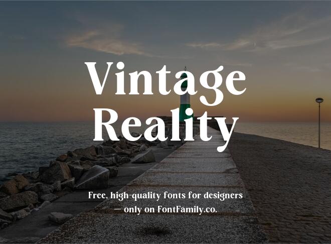 Vintage Reality Font