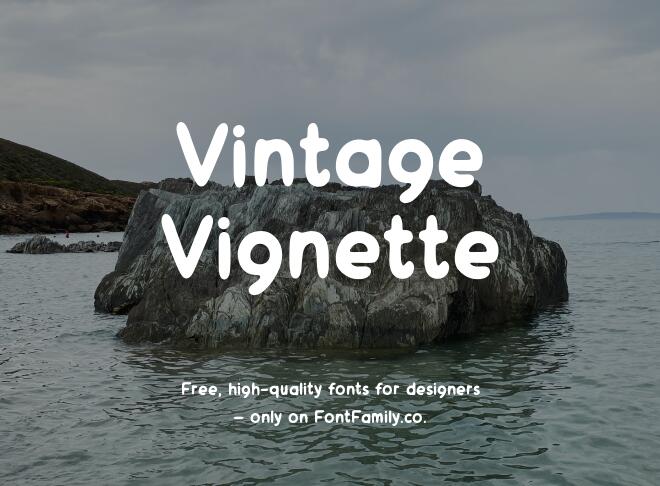 Vintage Vignette Font