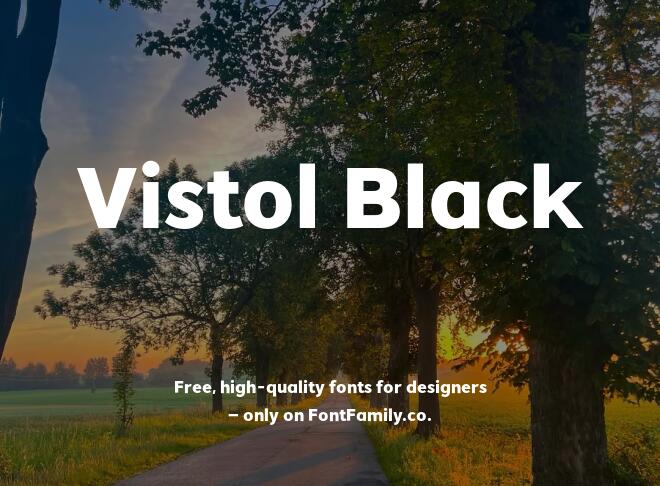 Vistol Black Font