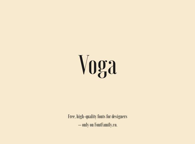 Voga Font