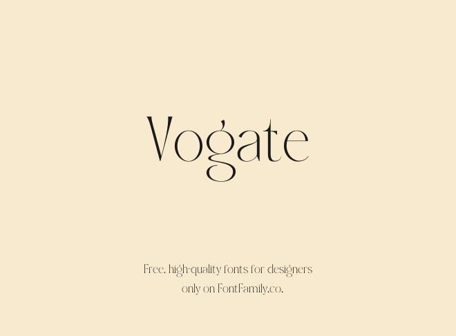 Vogate Font