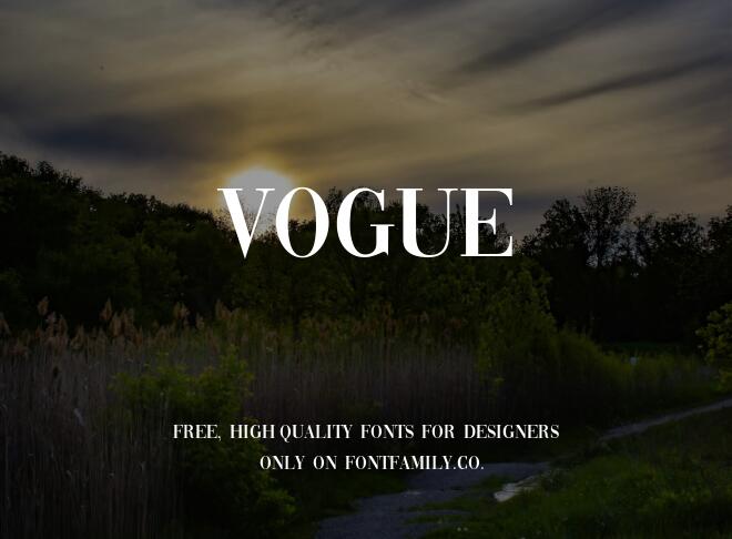 Vogue Font