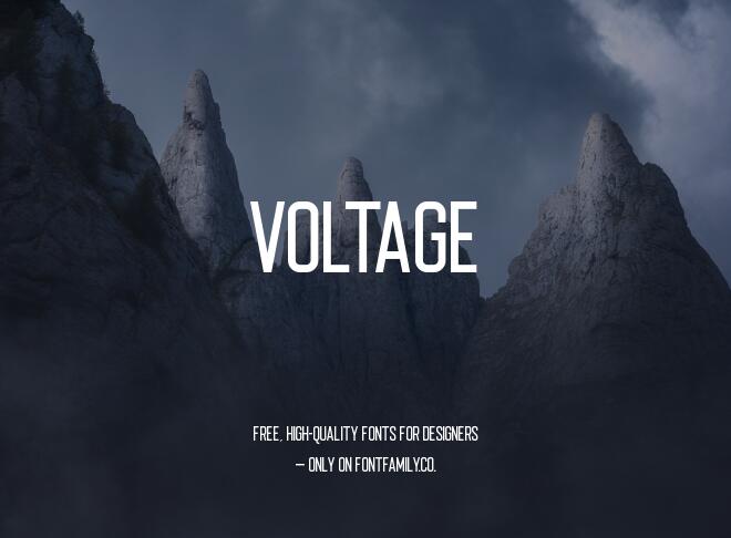 Voltage Font