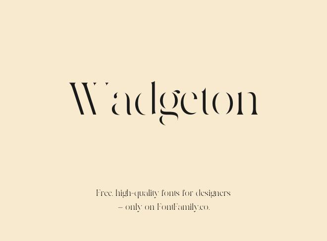 Wadgeton Font