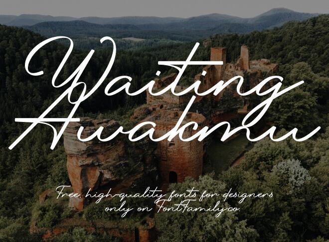 Waiting Awakmu Font
