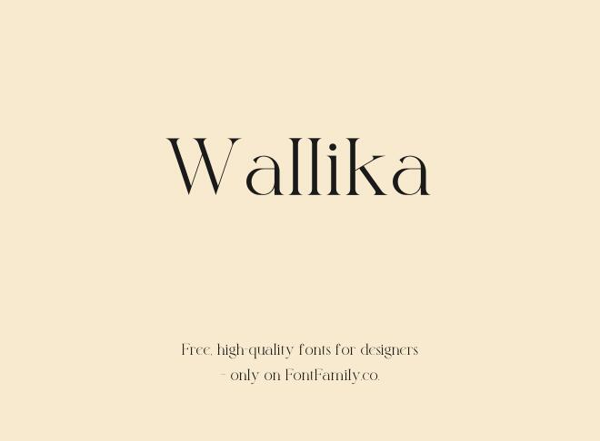 Wallika Font