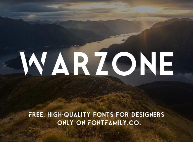 Warzone Font