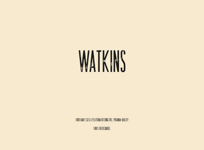 Watkins Font