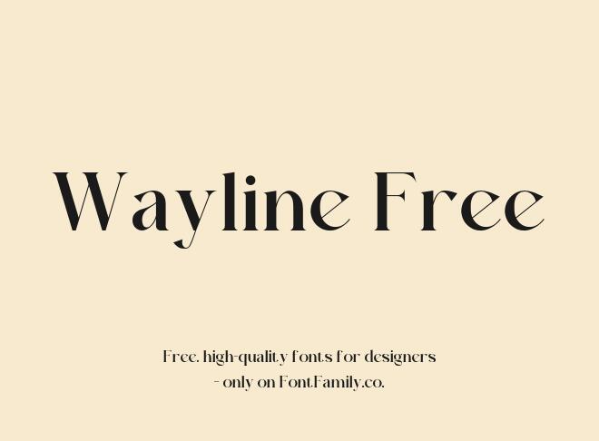 Wayline Free Font