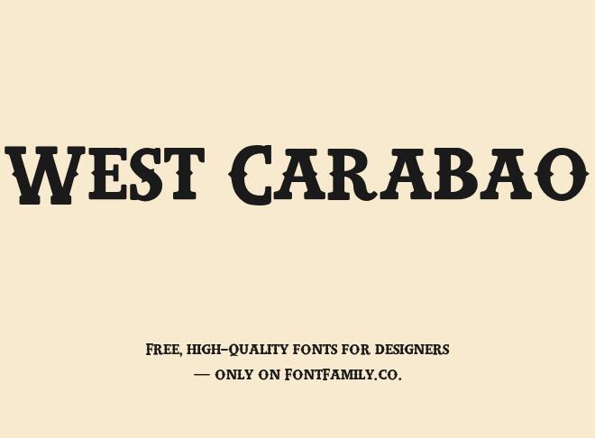 West Carabao Font