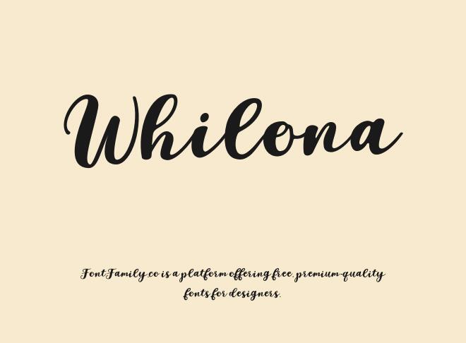 Whilona Font