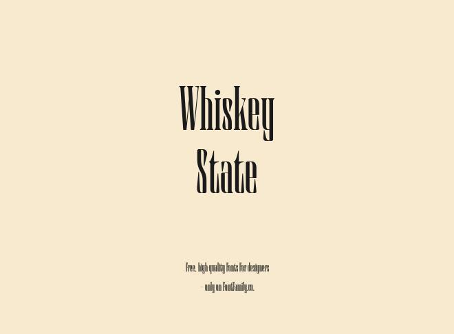 Whiskey State Font