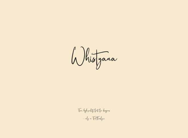 Whistyana Font