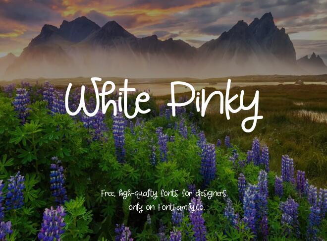 White Pinky Font