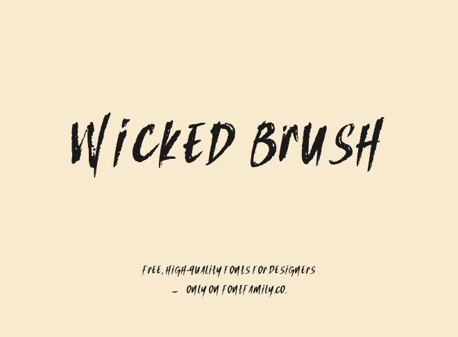 Wicked Brush Font
