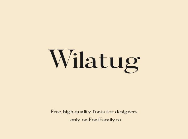 Wilatug Font