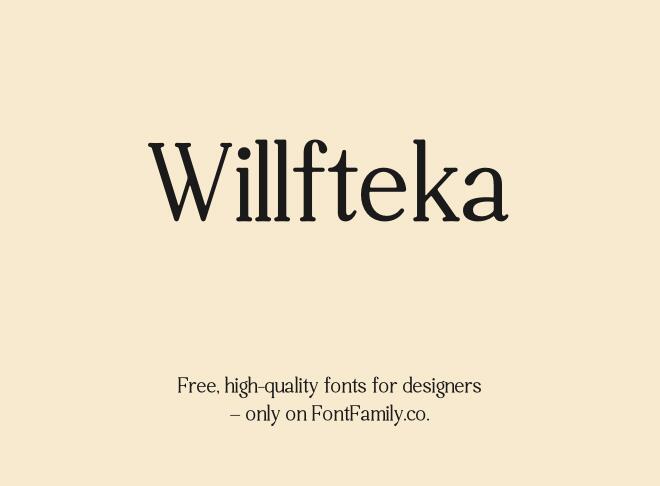 Willfteka Font