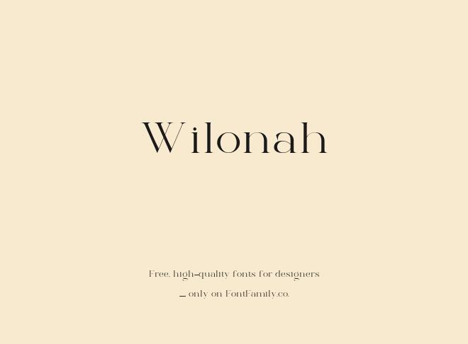 Wilonah Font