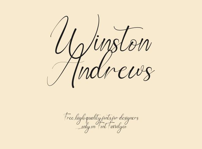 Winston Andrews Font