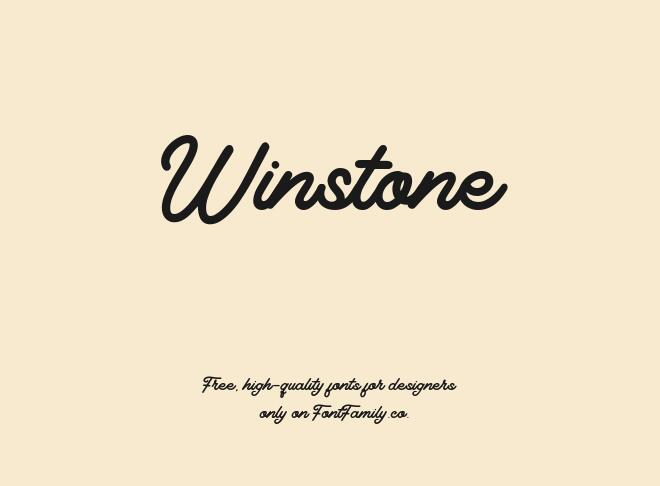 Winstone Font