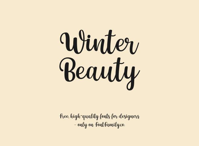 Winter Beauty Font