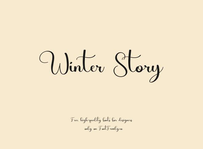 Winter Story Font