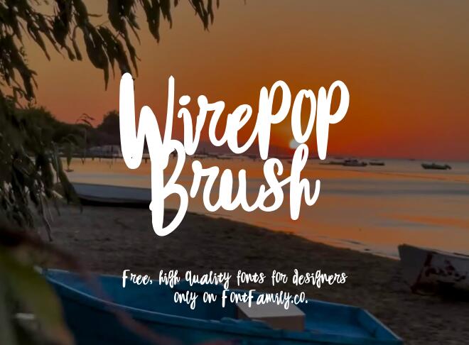 Wirepop Brush Font