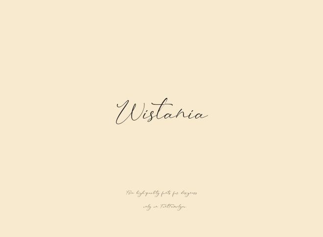 Wistania Font