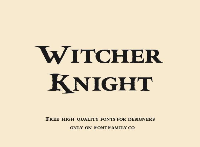 Witcher Knight Font