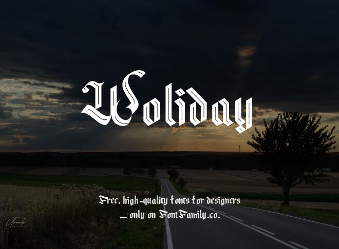 Woliday Font