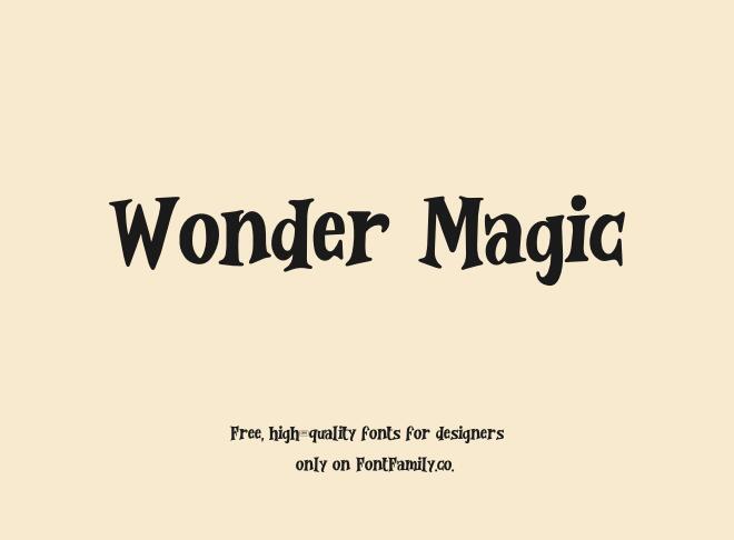 Wonder Magic Font