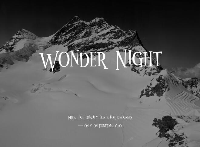 Wonder Night Font