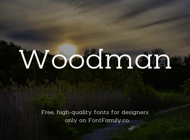 Woodman Font